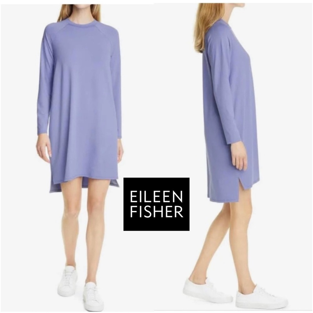 NEW Eileen Fisher Hydra Crew Neck Dress
